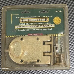 Gold Jimmy Proof Lock